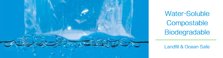 PVA Water Soluble Flushable Film Bag